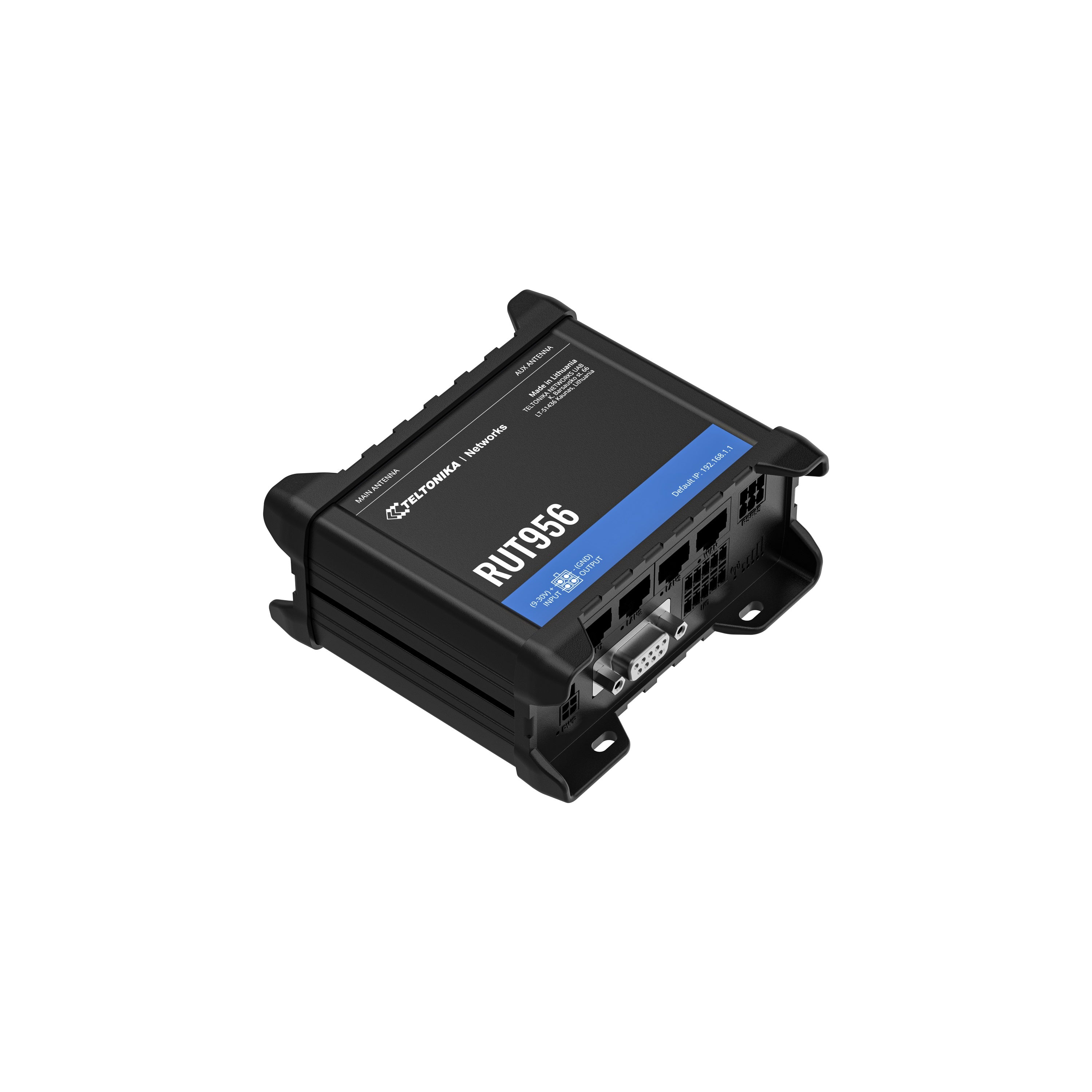Teltonika RUT956A00A00 Industrial 4G LTE Cat4 Cellular Router – Dual SIM