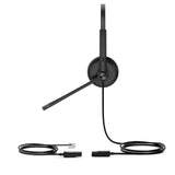 Yealink YHS34 Dual QD to RJ9 Wideband Headset