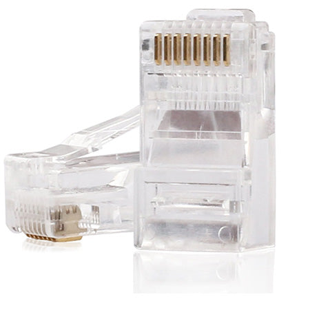 Vertical Cable Cat5e RJ45 Connectors100 Pack