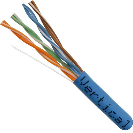 Vertical Cable Unshielded Plenum Rated Cat5e 350-MHz 8-Conductor 4-Pair 24-gauge UTP Solid Bare Copper -1000' Pull Box