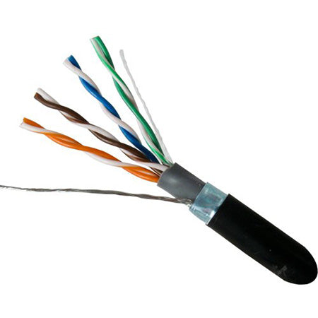 Vertical Cable Shielded Outdoor UV Rated CAT5E 8-Conductor 4-Pair 24-gauge -1000' Spool