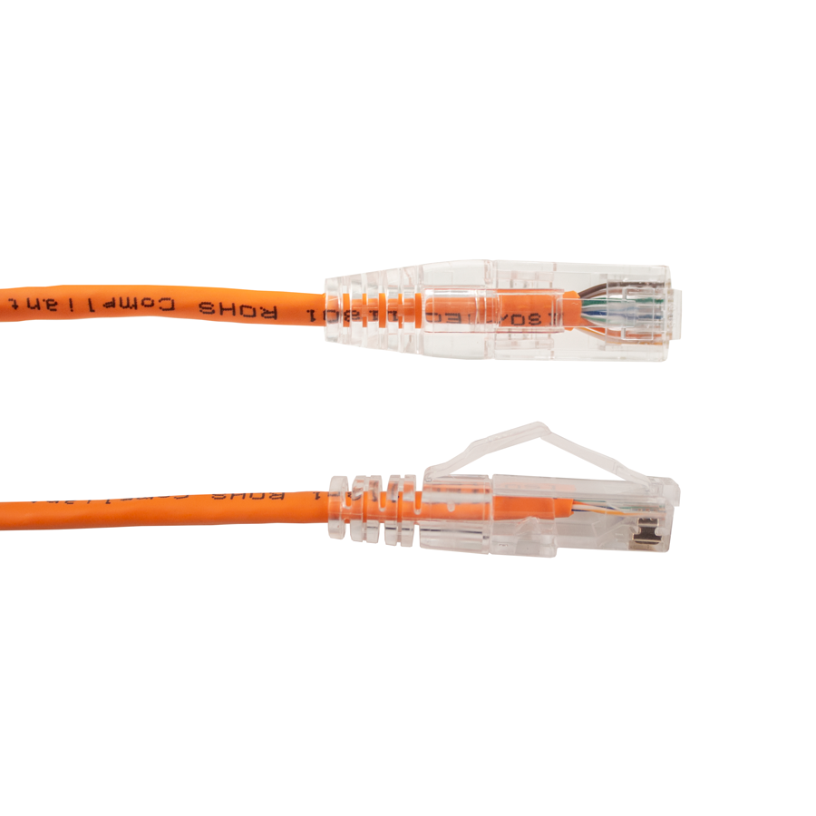 Vertical Cable CAT6A Slim Snagless Patch Cable