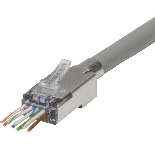 Platinum Tools ezEX®44 Shielded External Ground Cat6 Connector