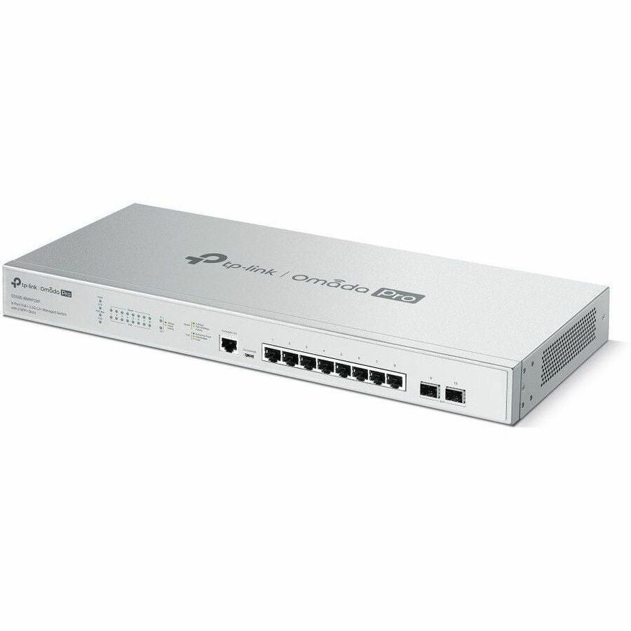 TP-Link Omada Pro 8-Port PoE+ 2.5G L2+ Managed Switch with 2 SFP+ Slots