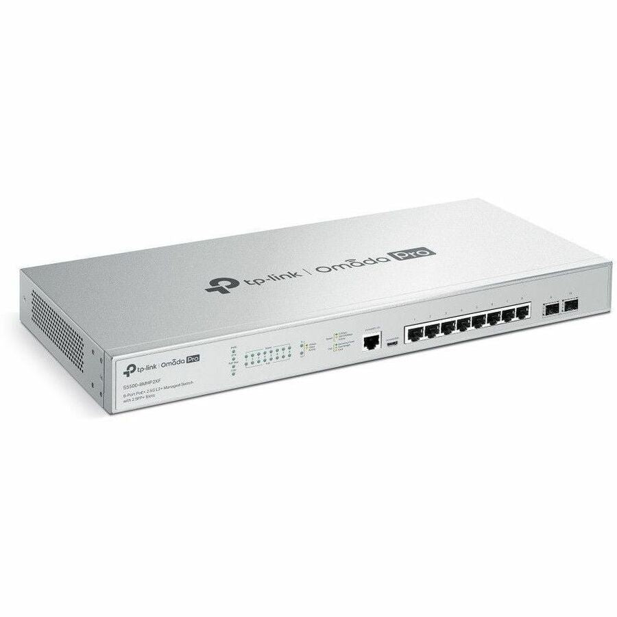 TP-Link Omada Pro 8-Port PoE+ 2.5G L2+ Managed Switch with 2 SFP+ Slots