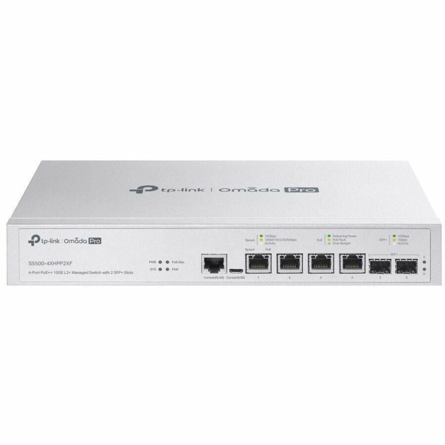 TP-Link Omada Pro 4-Port PoE++ 10GE L2+ Managed Switch with 2 SFP+ Slots
