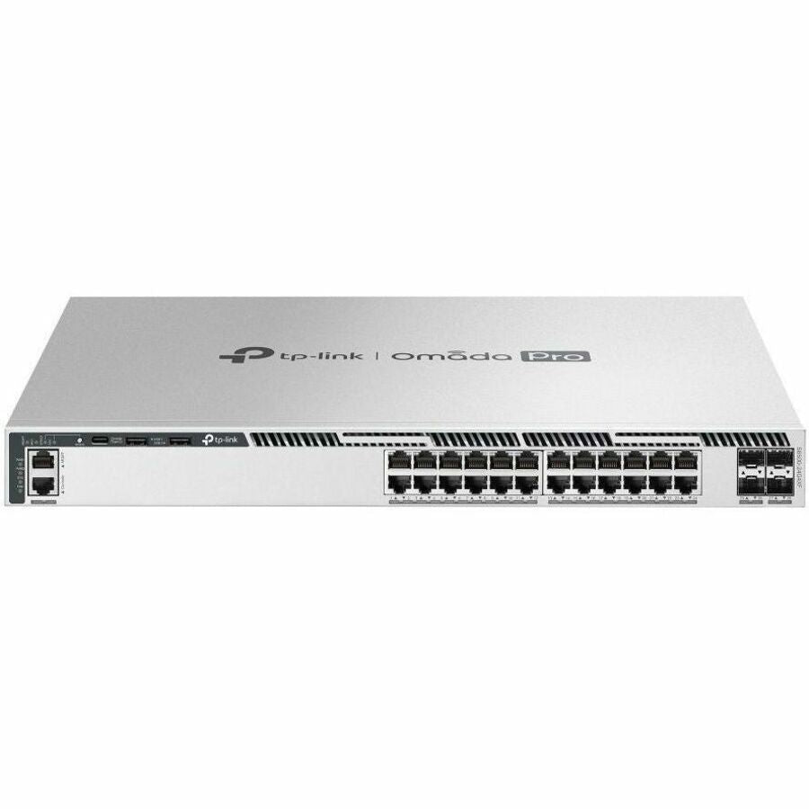 TP-Link Omada Pro 24-Port Gigabit Stackable L3 Managed Switch with 4 10G Slots