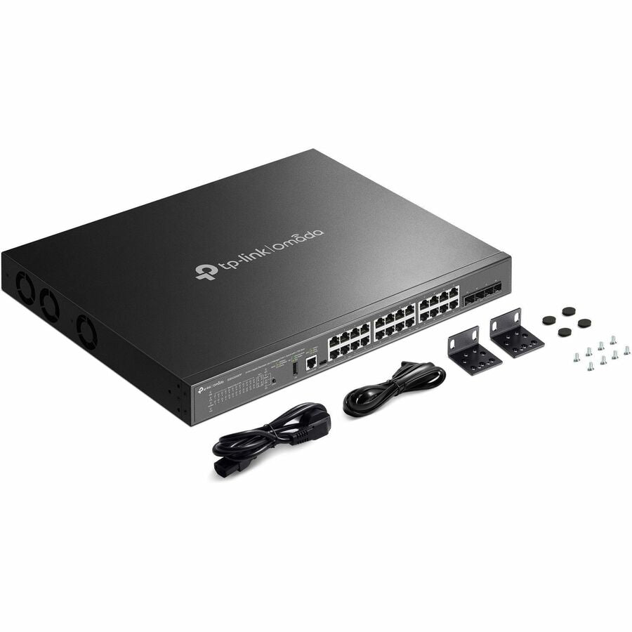 TP-Link Omada 24-Port Gigabit Stackable Lite L3 Managed PoE++ Switch with 4 10G Slots