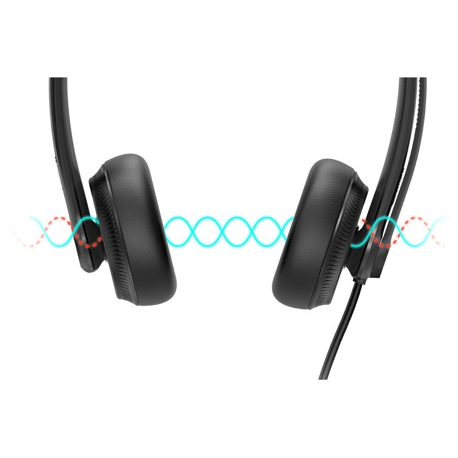 Yealink YHS34 Lite Dual QD to RJ9 Wideband Headset