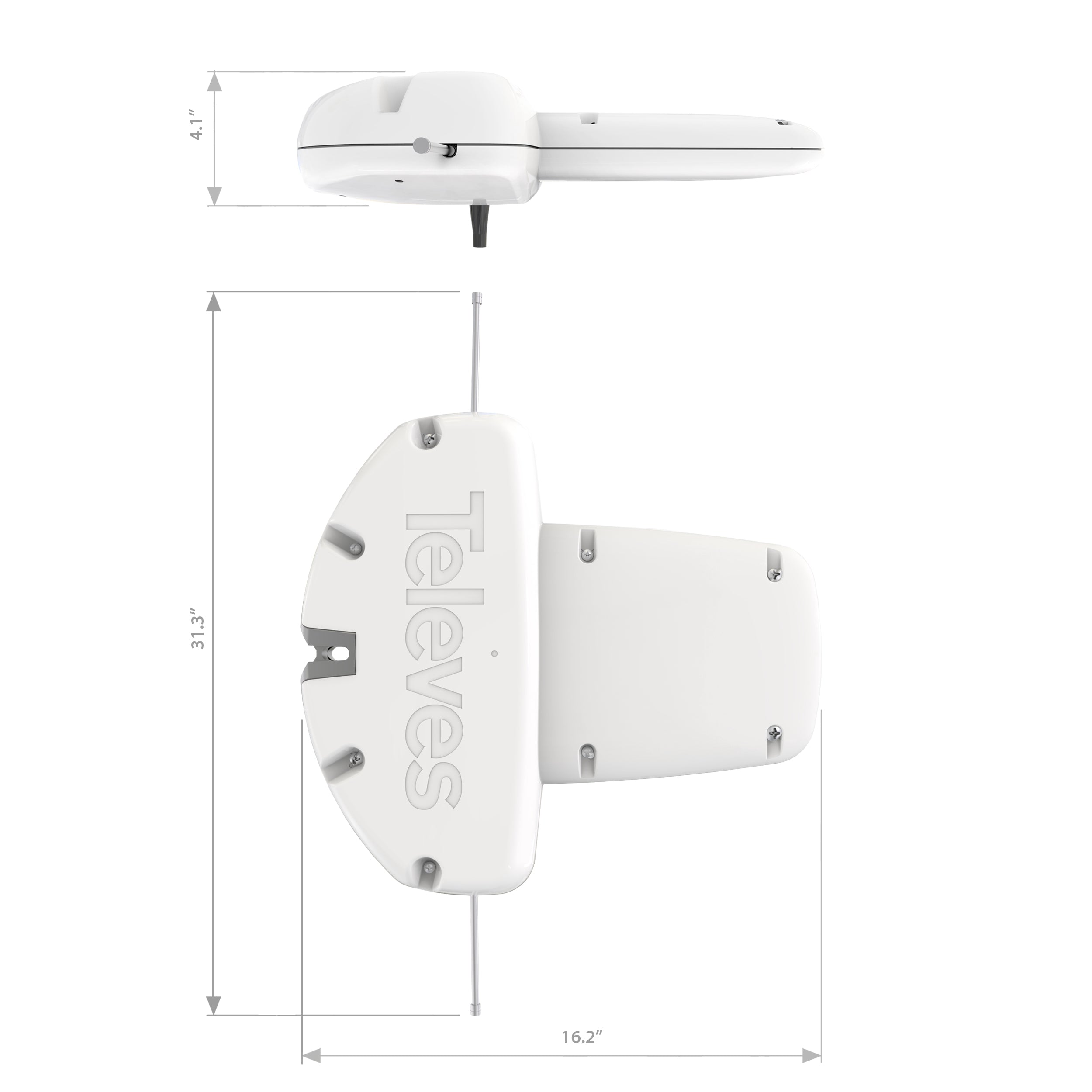 Televes Outdoor Dinova Boss Mix UHF/VHF HDTV Antenna with LTE Filter