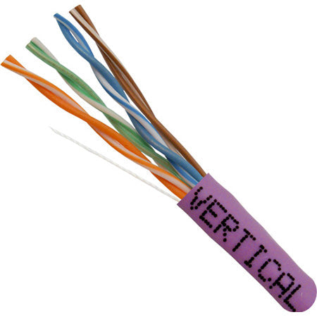 Vertical Cable CAT5E Solid UTP FT4 Cable - 1000' Pull Box