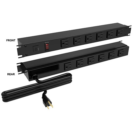 Hammond Horizontal Rackmount Outlet Strip