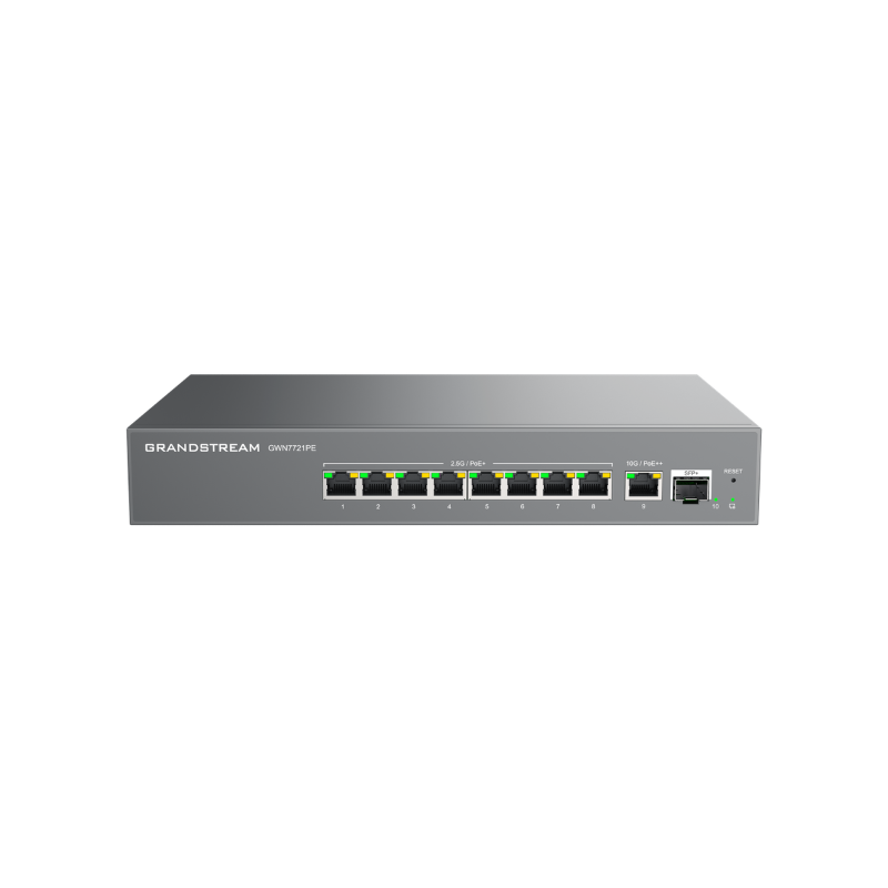 GRANDSTREAM GWN7721PE LAYER 2-LITE MANAGED MULTI-GIG SWITCH, 8