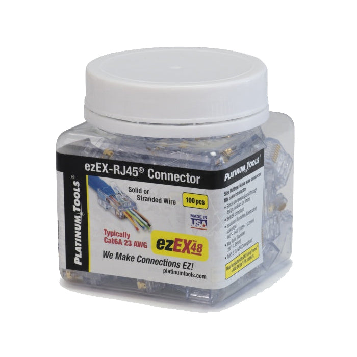 Platinum Tools ezEX48ezEX-RJ45 Cat6A Connector