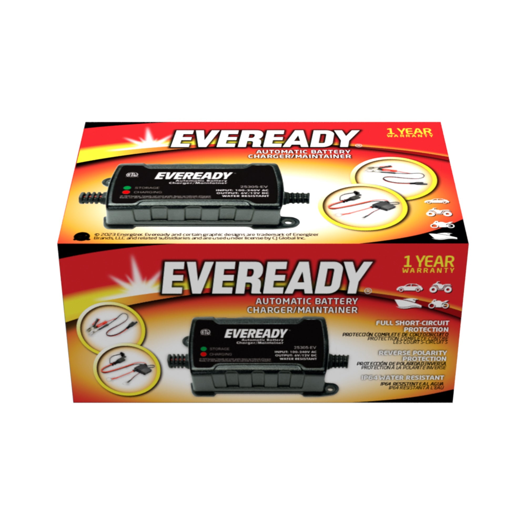 Eveready Automatic Battery Charger/Maintainer