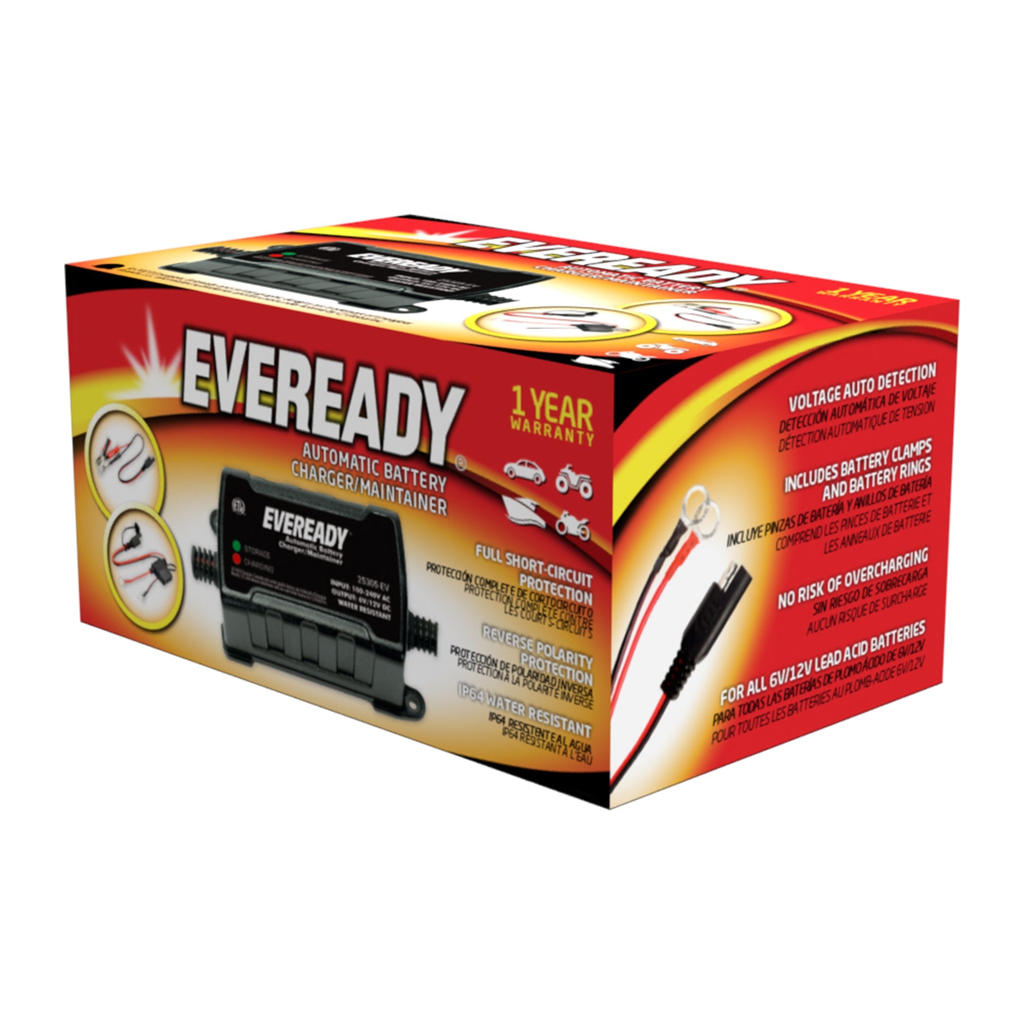 Eveready Automatic Battery Charger/Maintainer