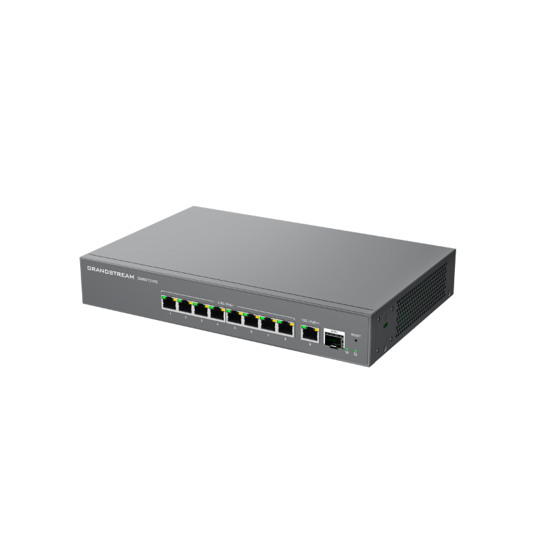 GRANDSTREAM GWN7721PE LAYER 2-LITE MANAGED MULTI-GIG SWITCH, 8