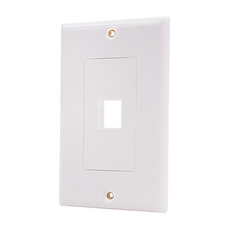 Vertical Cable Keystone Insert Decora Wall Plate