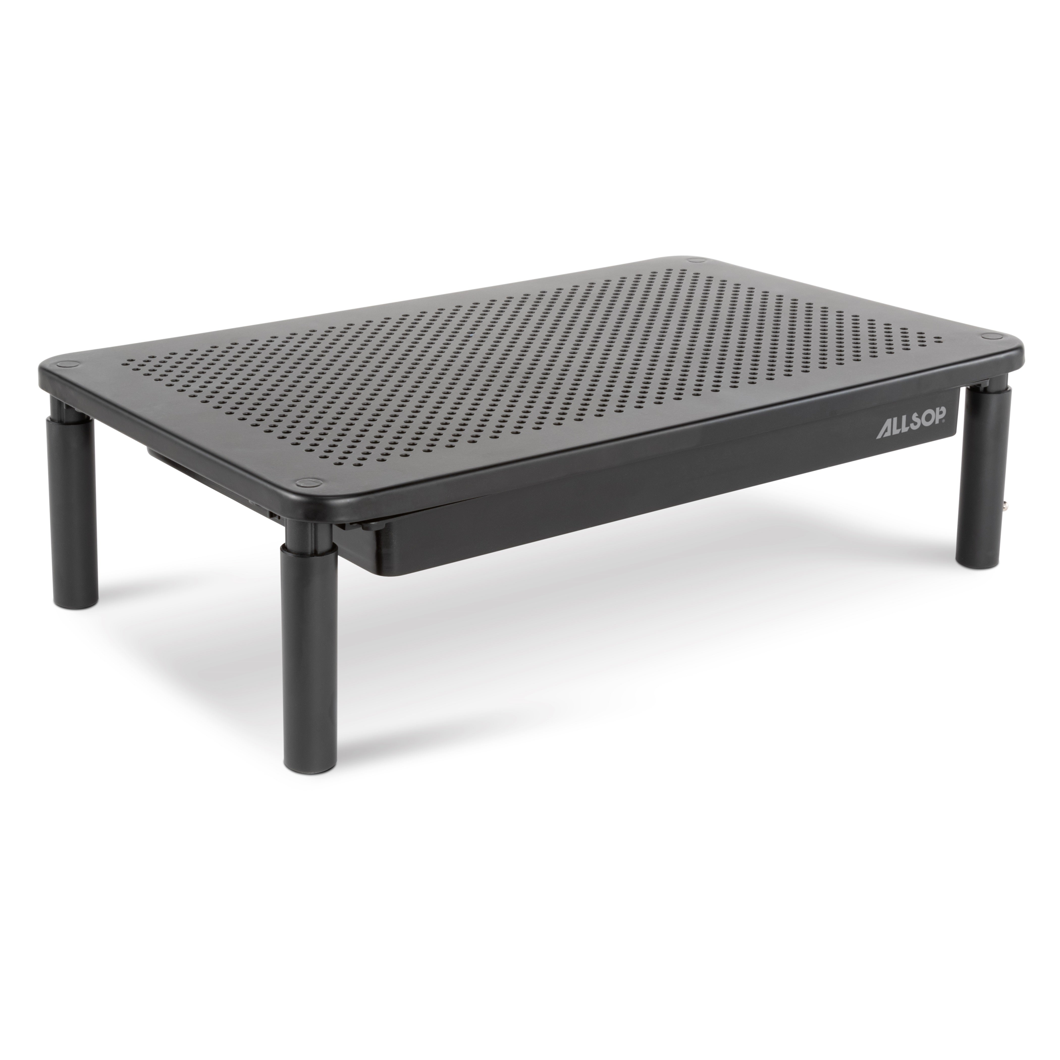 Allsop Metal Art Tri-Level Adjustable Height Monitor Stand