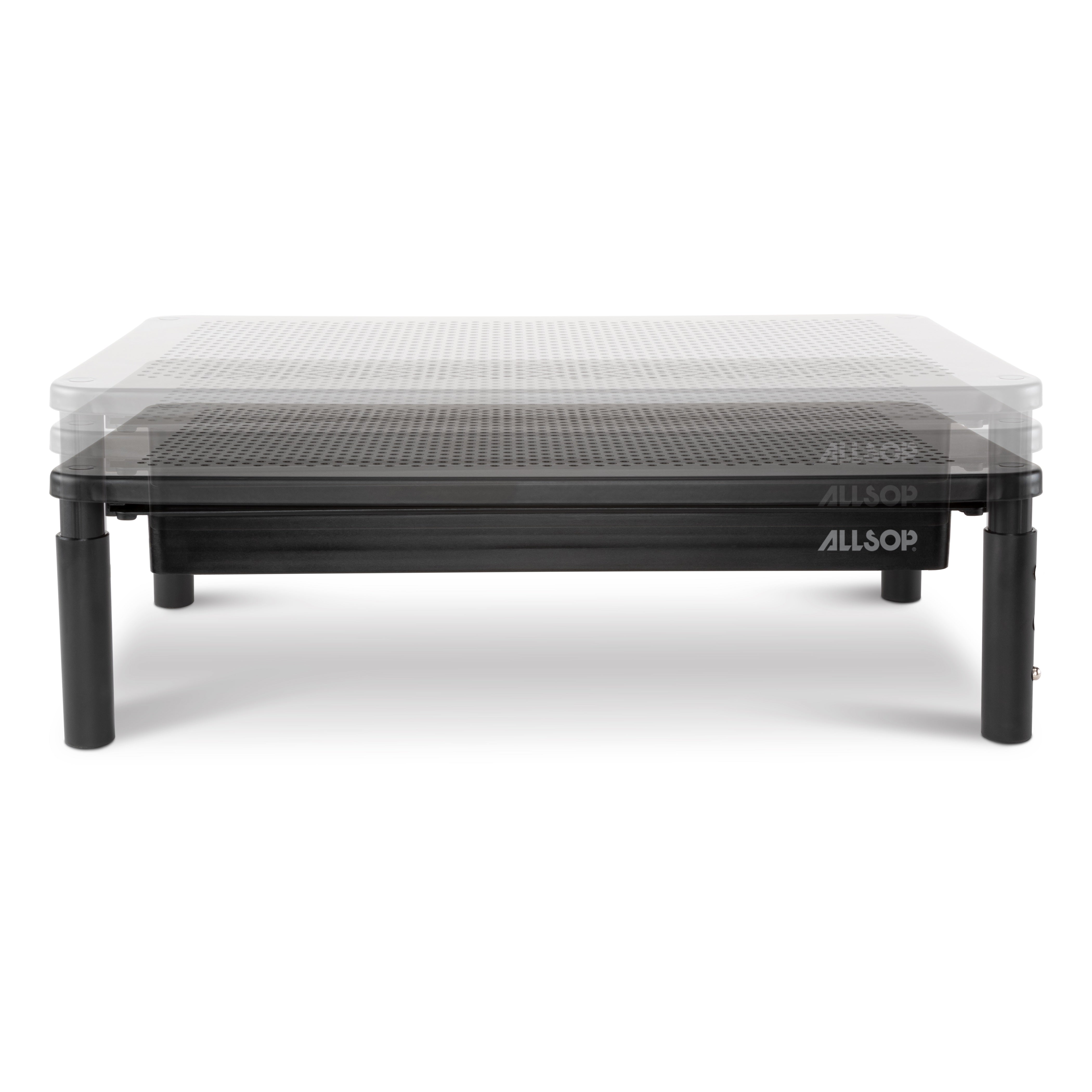 Allsop Metal Art Tri-Level Adjustable Height Monitor Stand