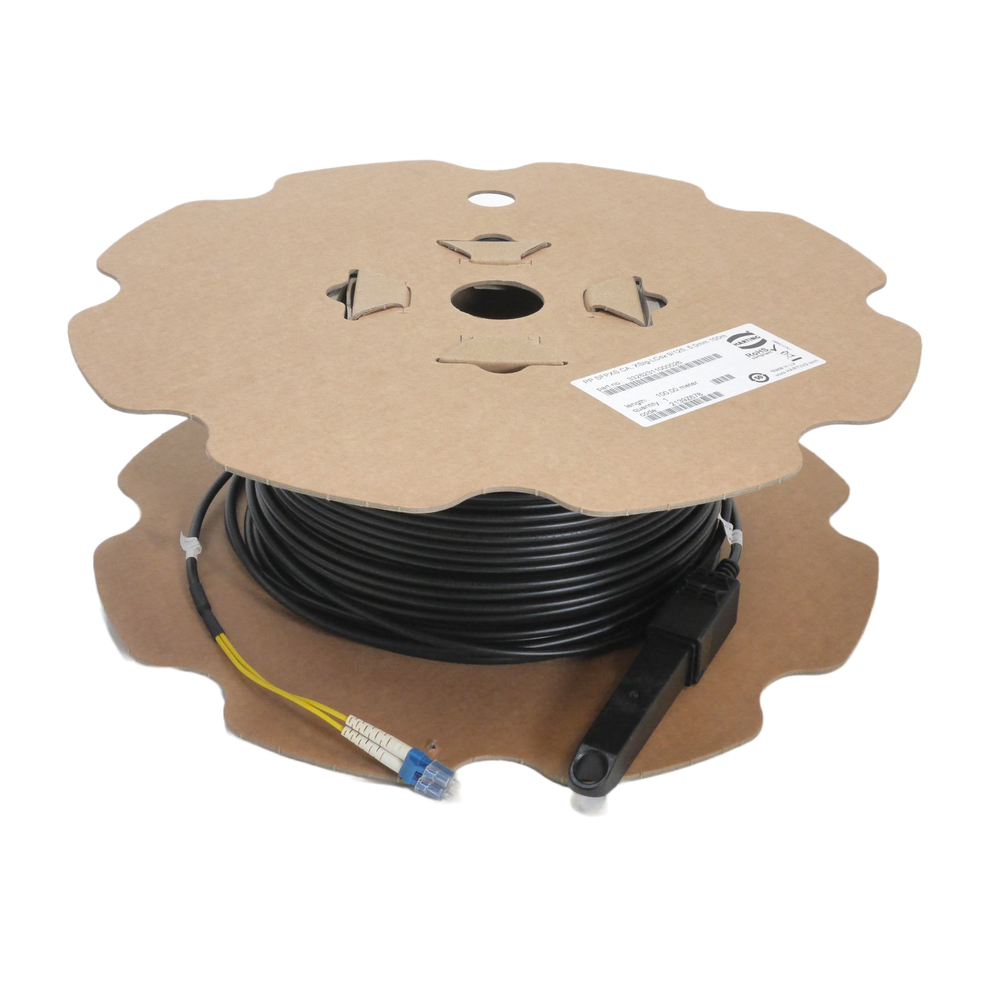 Tarana Wireless 100-meter (328') Outdoor Single Mode Fiber Optic Cable w/ Harting SFP to LC (CALL FOR QUOTE)