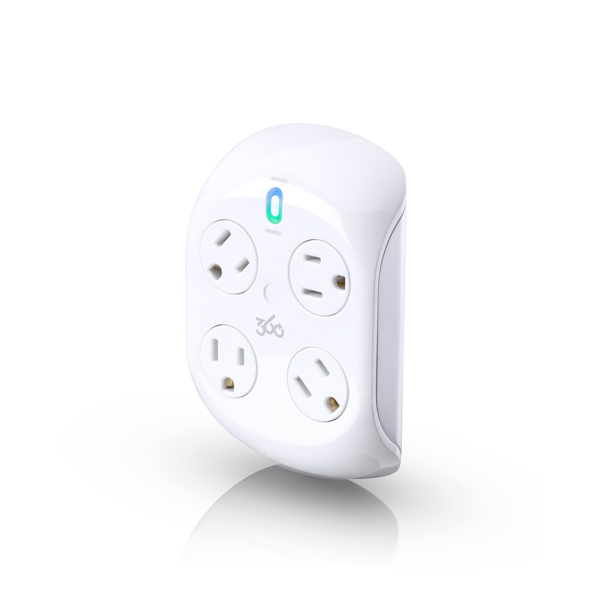 360 Electrical Revolve Rotating Surge Protector Wall Tap