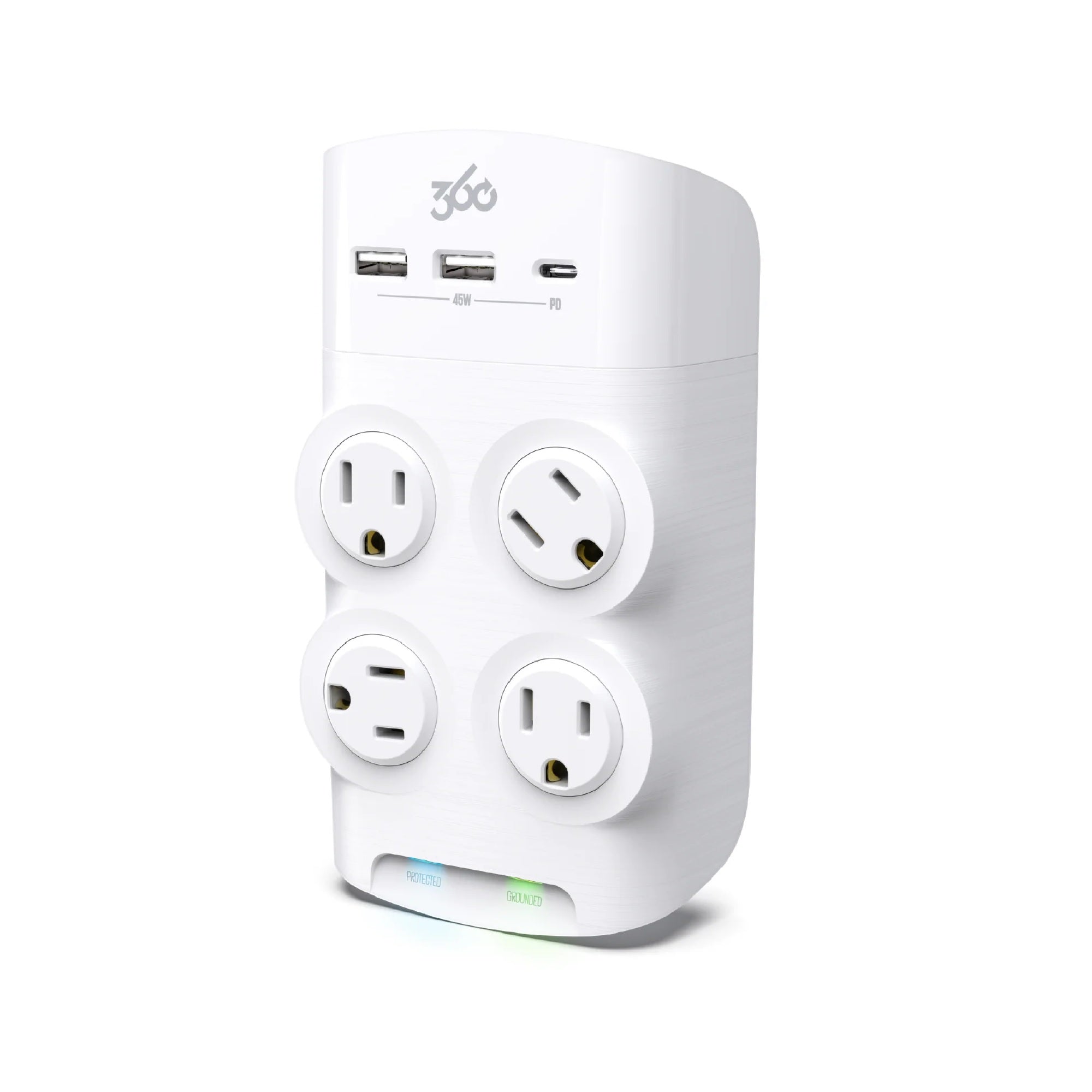 360 Electrical Revolve 45W Rotating Surge Tap