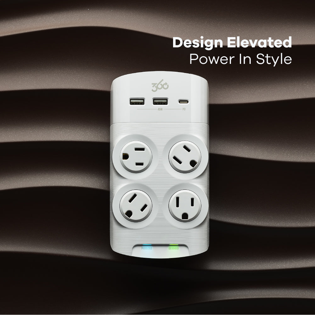 360 Electrical Revolve 45W Rotating Surge Tap