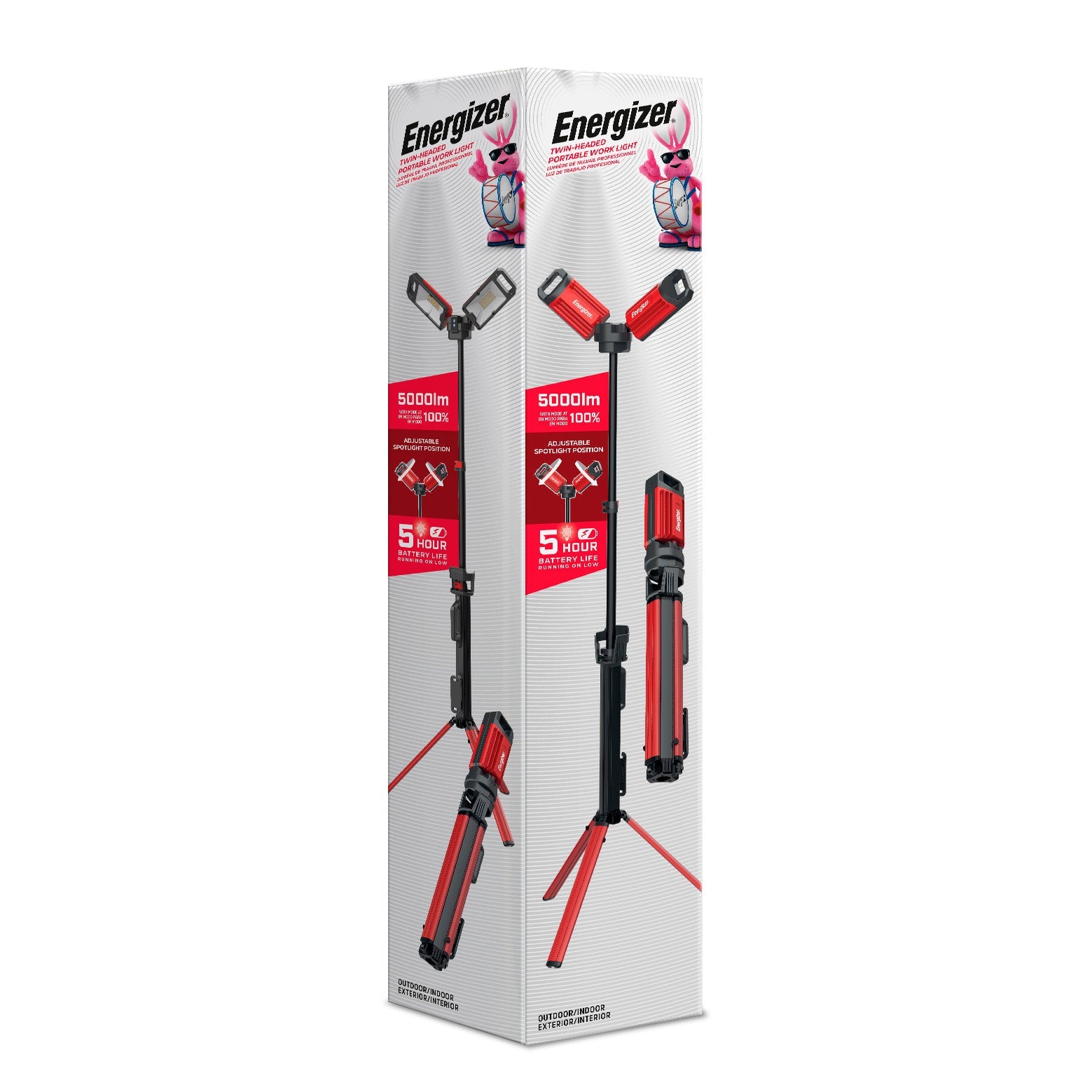 Energizer Twin Head Portable Rechargeable LED Work Light