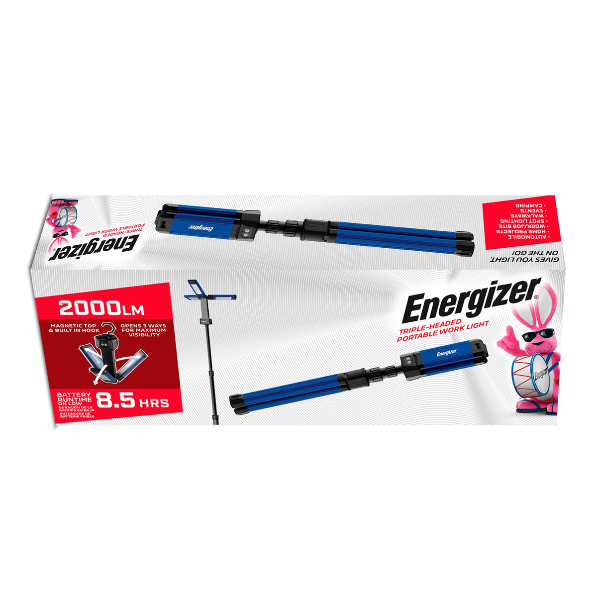 Energizer Triple Head Rechargeable LED Work Light