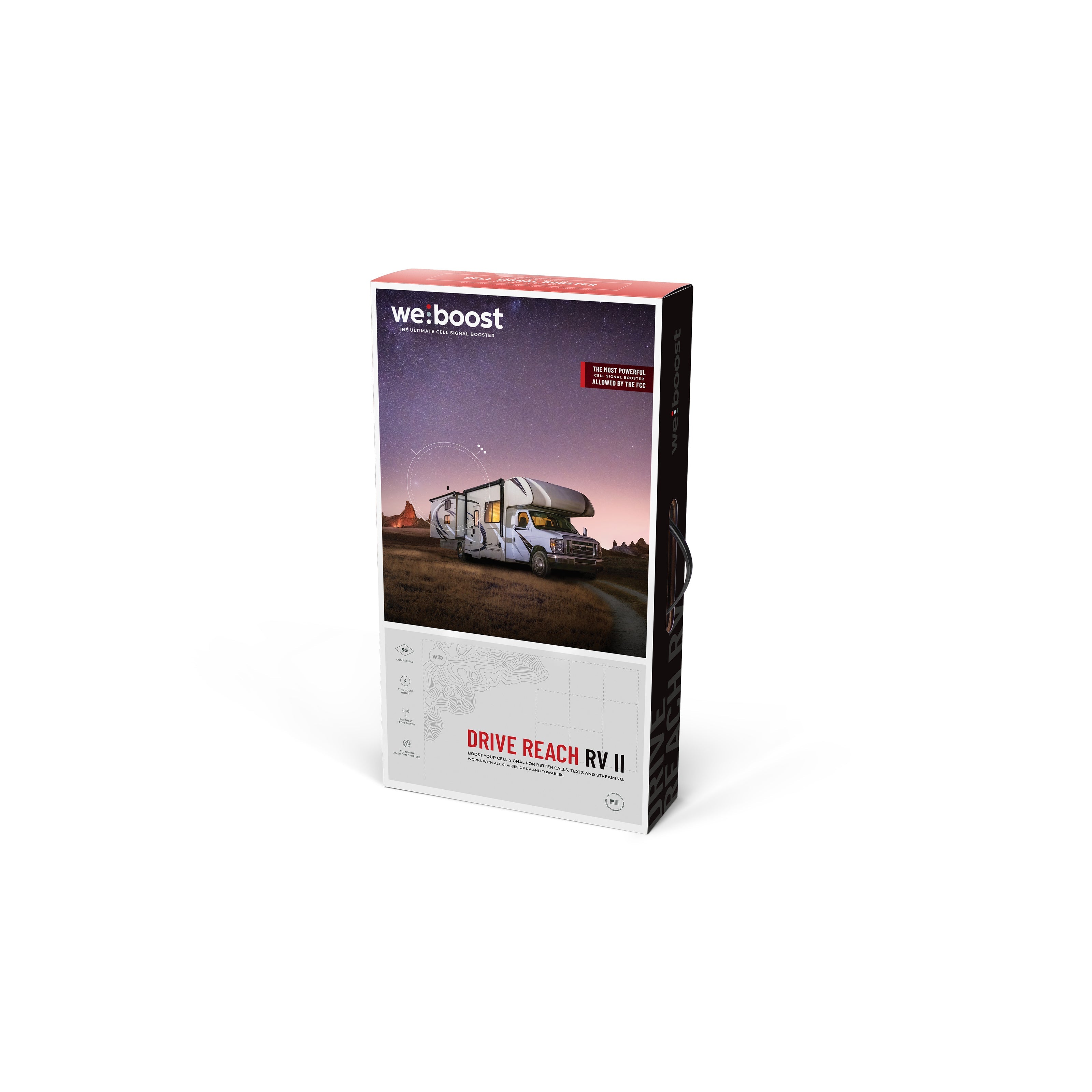 WeBoost Drive Reach RV II Cell Phone Signal Booster Kit