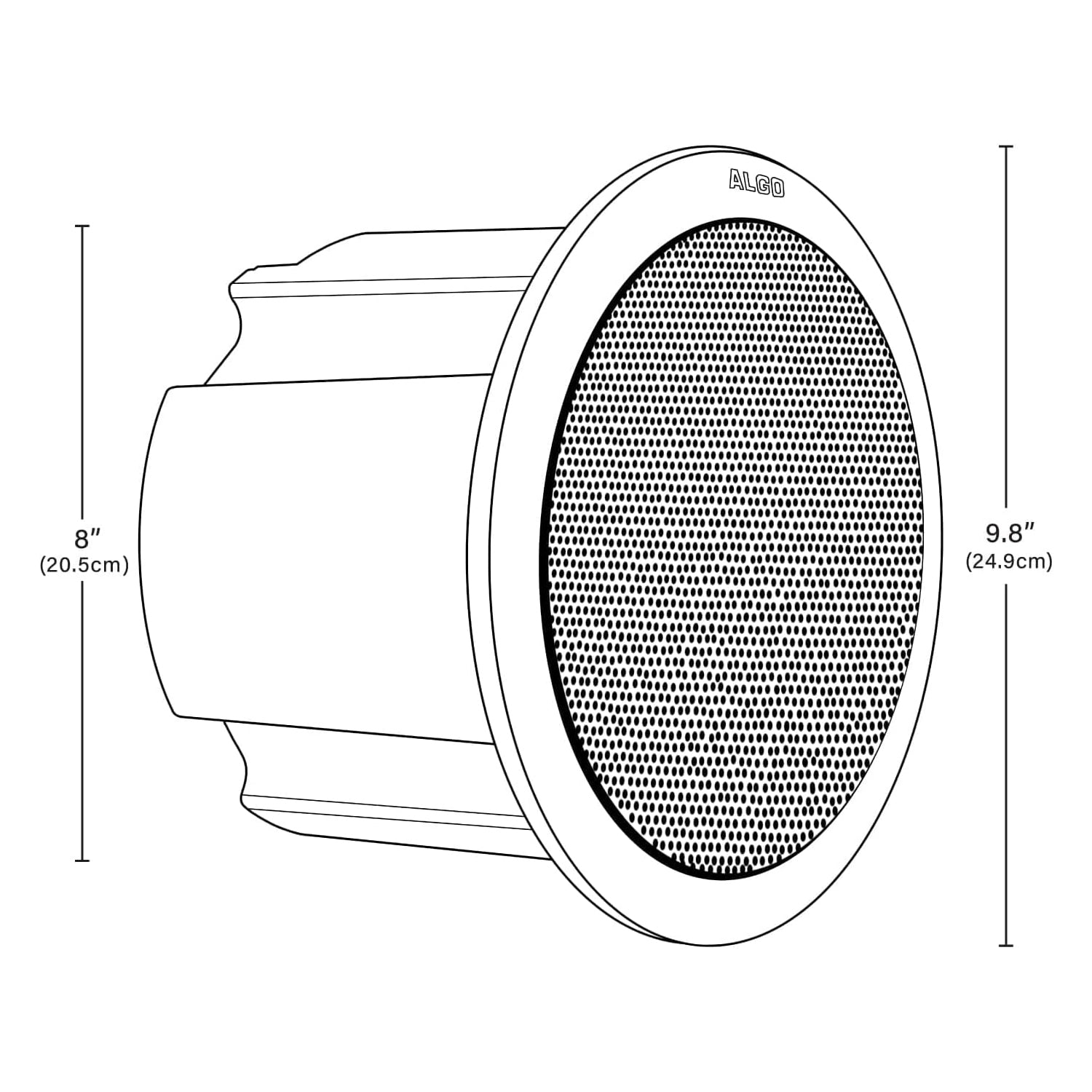 Algo 8198-IC SIP/IC PoE+ Ceiling Speaker