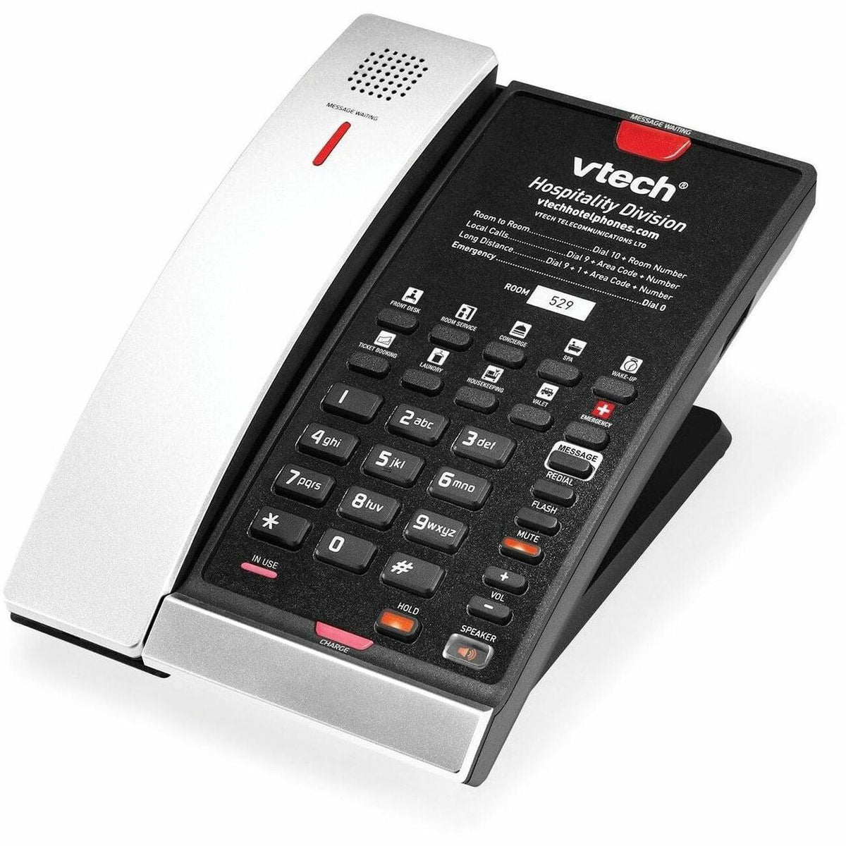 VTech 1-Line Contemporary Analog Cordless Phone with Battery Backup