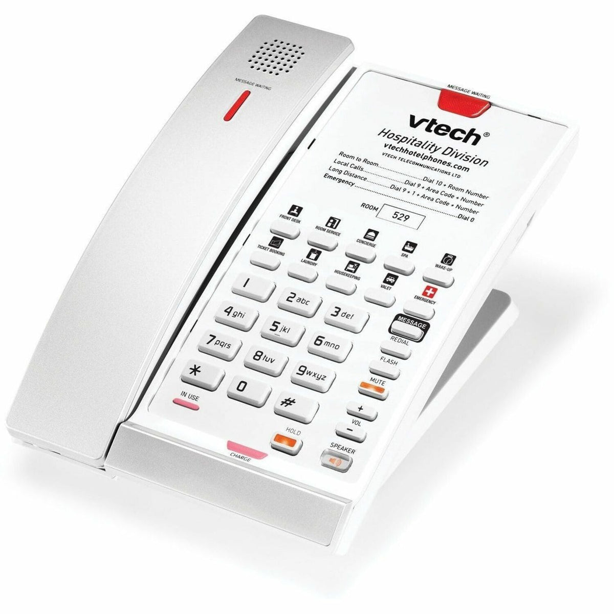 VTech 1-Line Contemporary Analog Cordless Phone with Battery Backup