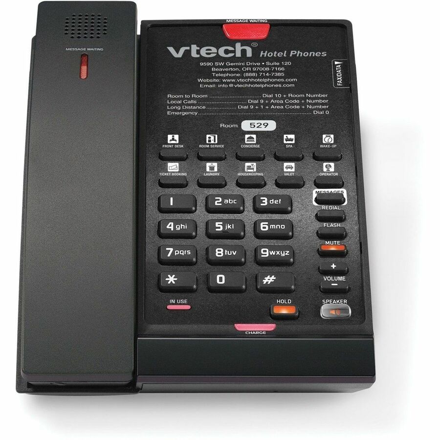VTech 1-Line Contemporary Analog Cordless Phone with Battery Backup