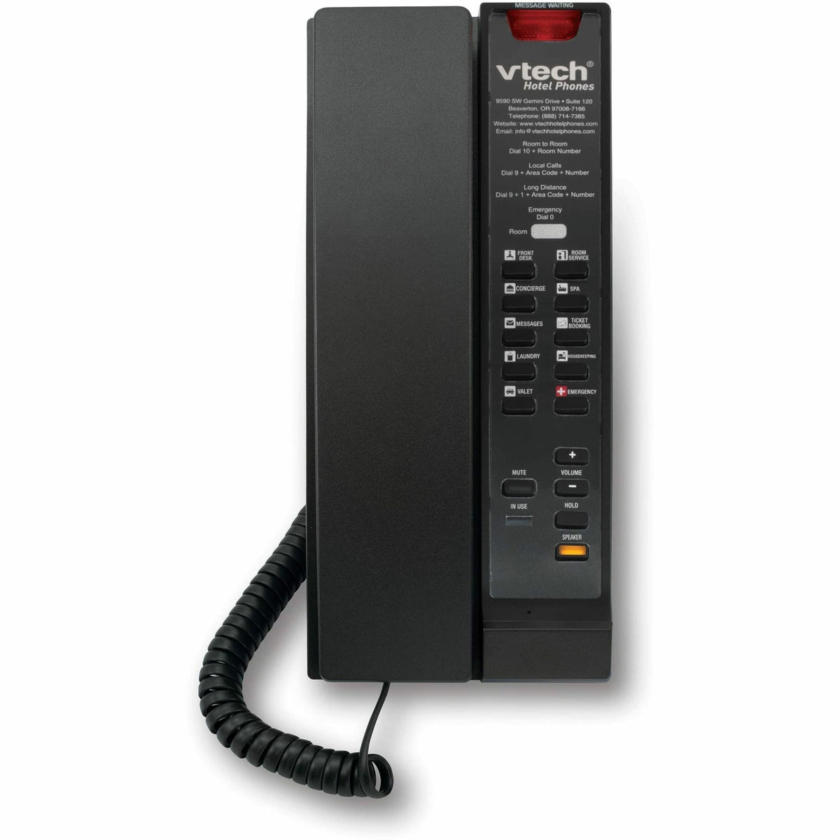 VTech Contemporary SIP 1-Line Corded Petite Phone
