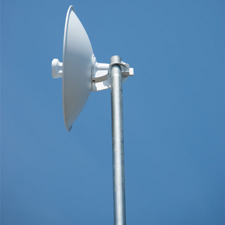 SureConX 35' Heavy Duty Telescoping Antenna Mast with Stabilizer Collar Ring "Guy Wires Not Required!"