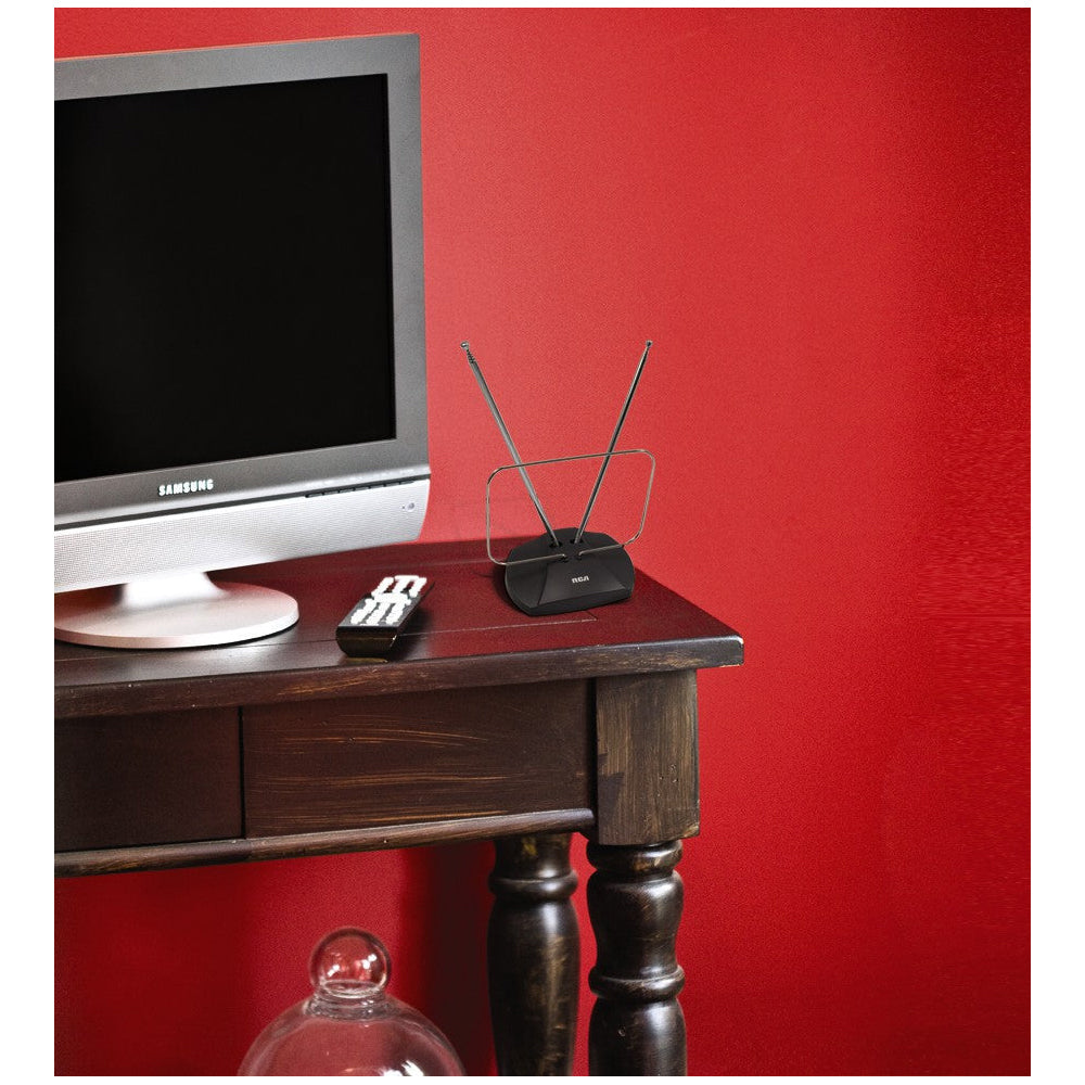 RCA UHF/VHF Adjustable Rabbit Ear Indoor 4K HDTV Antenna