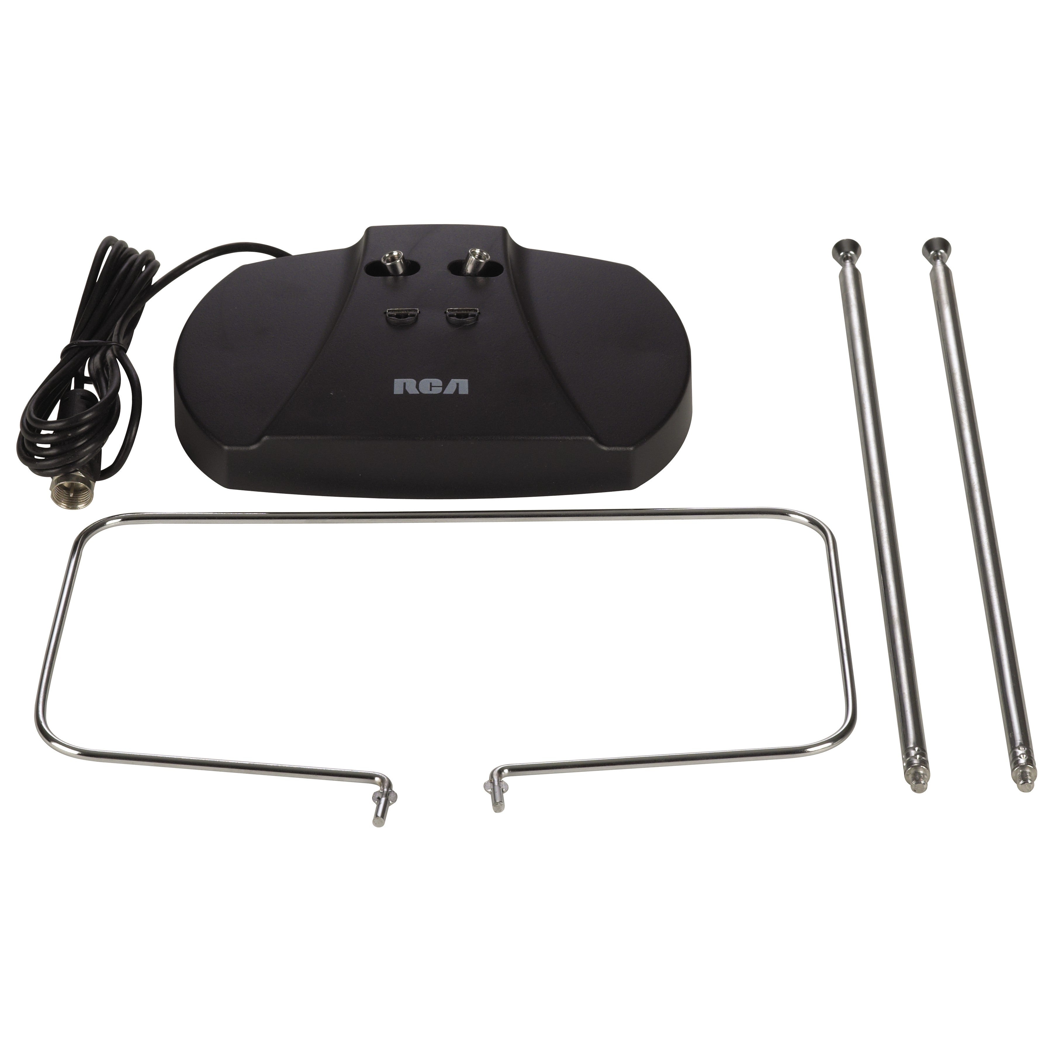 RCA UHF/VHF Adjustable Rabbit Ear Indoor 4K HDTV Antenna
