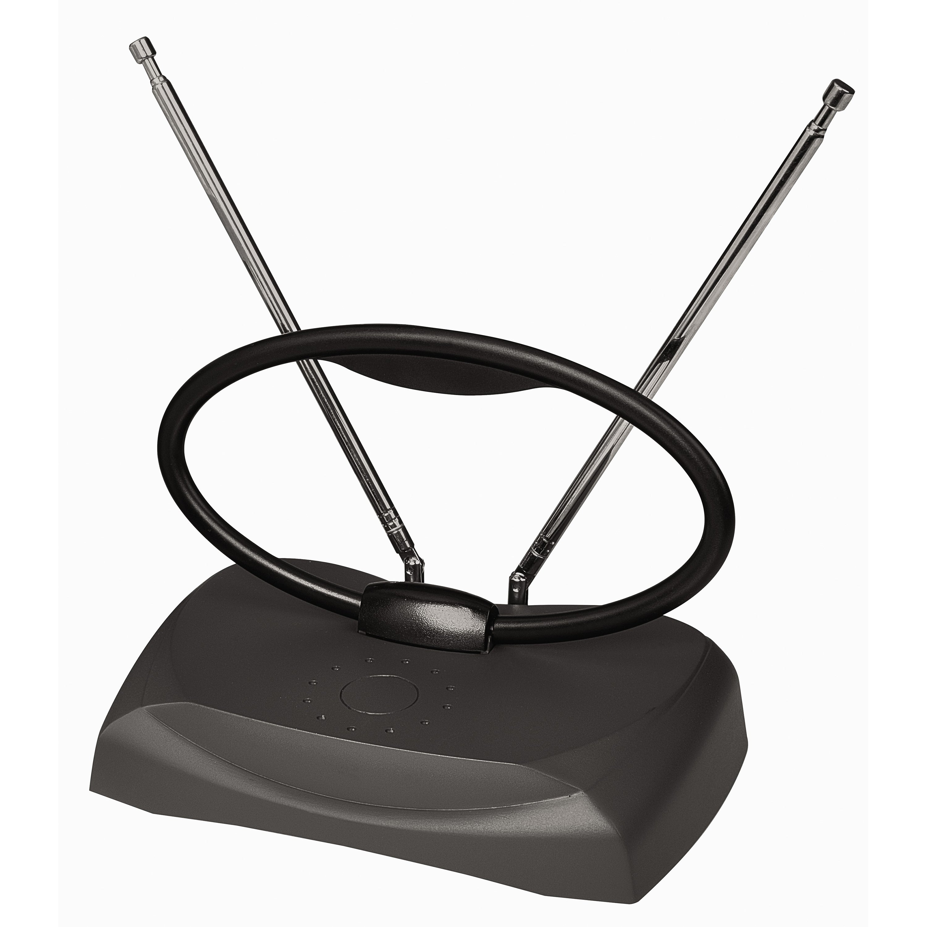 RCA UHF/VHF Adjustable Rabbit Ear Indoor 1080p HDTV Antenna