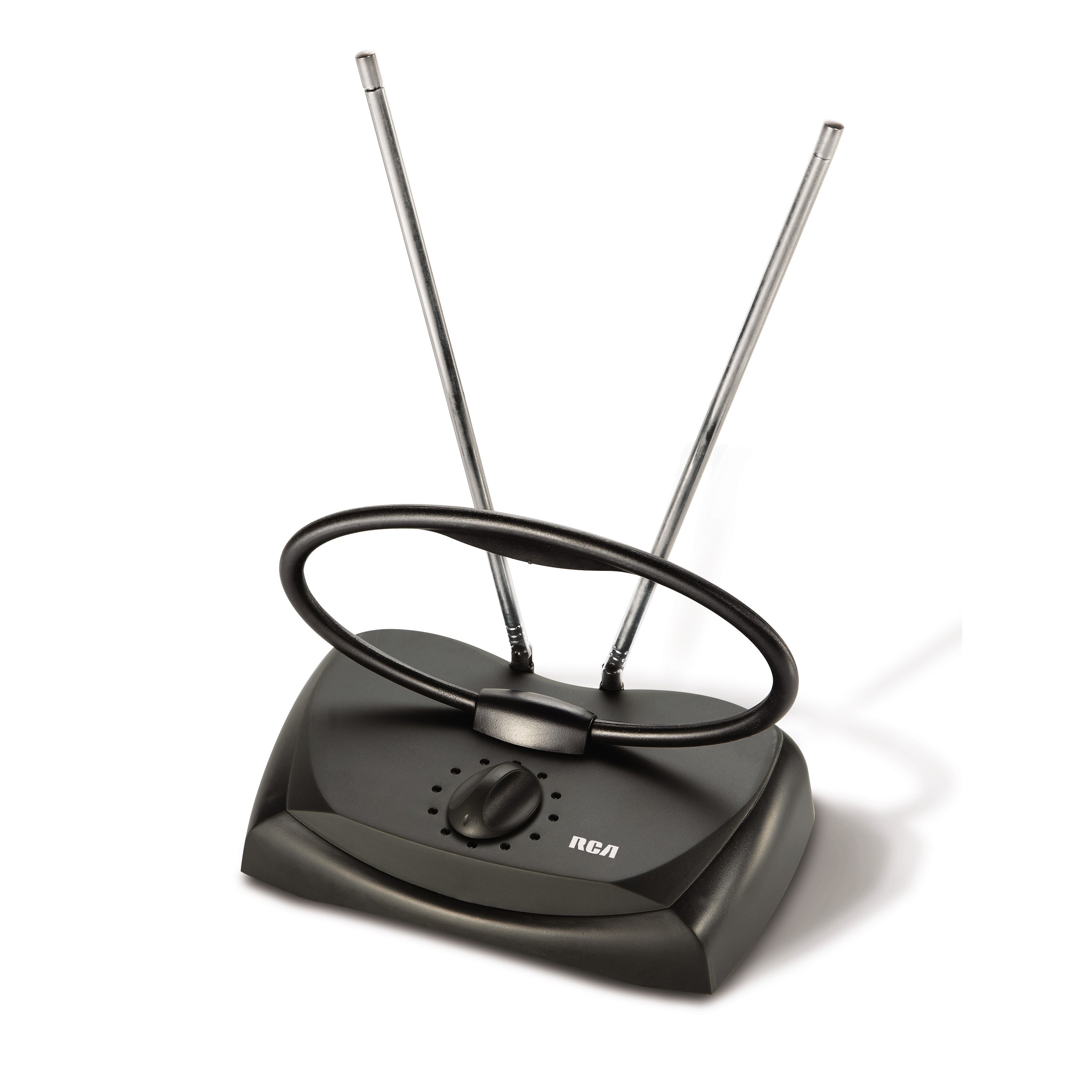 RCA UHF/VHF Adjustable Rabbit Ear Indoor 4K HDTV Antenna