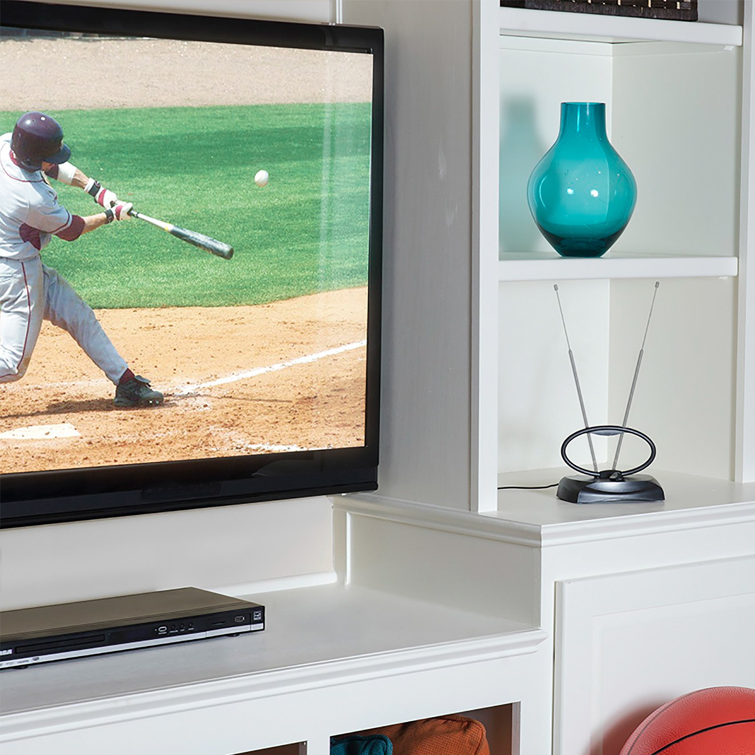 RCA UHF/VHF Adjustable Rabbit Ear Indoor 4K HDTV Antenna