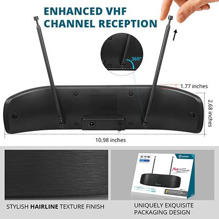 ANTOP Bow Smartpass Amplified Indoor HDTV Antenna