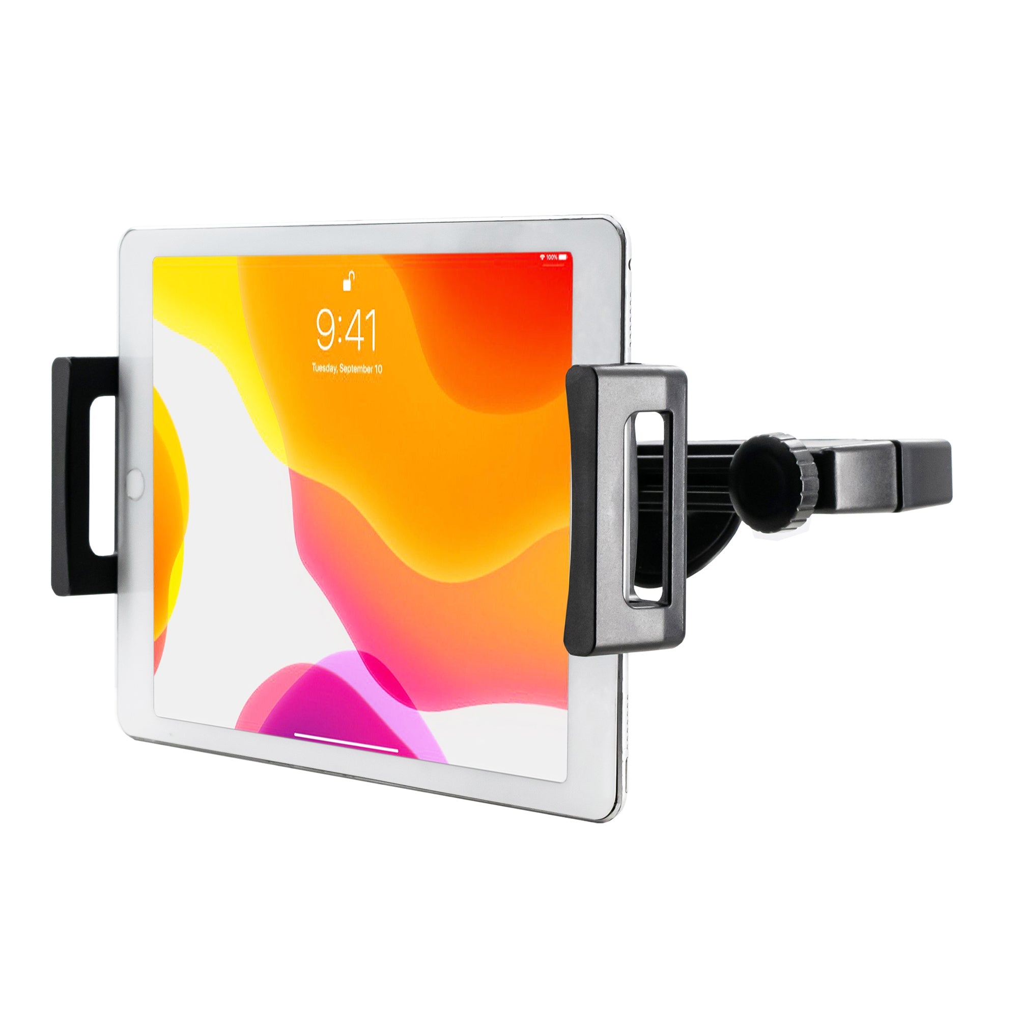 CTA Digital Universal Tablet Headrest Mount with 360-degree Rotation for 17.8-cm (7") to 35.6-cm (14") Tablets
