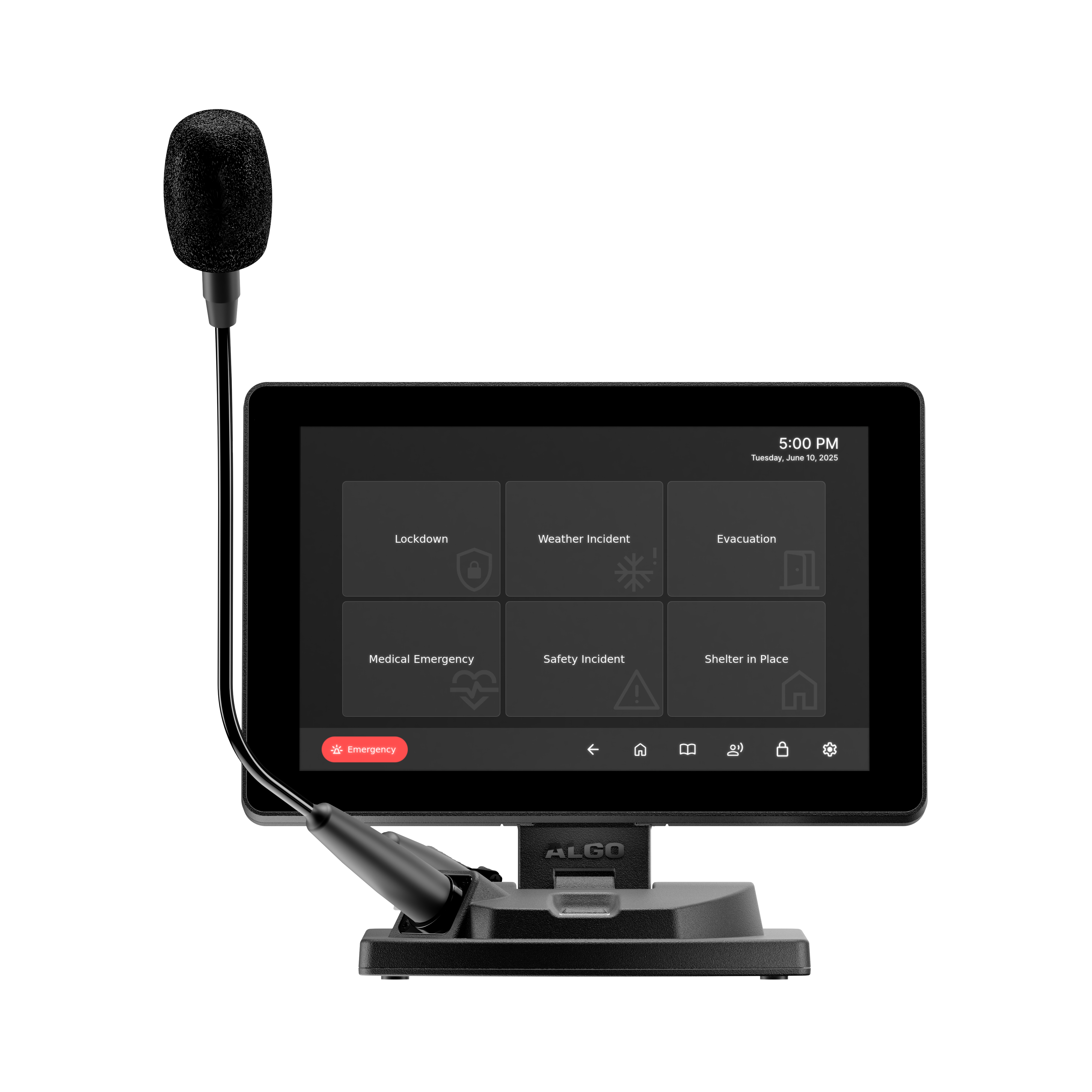 Algo IP Console with Stand, Handset