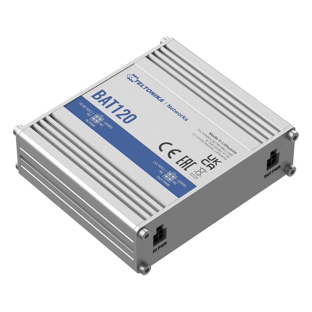 Teltonika BAT120 Ruggedized Battery Back-up for All LTE Modems