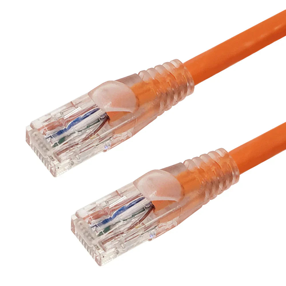 Infinite Cables RJ45 Cat6 Clear Molded Boot Patch Cable