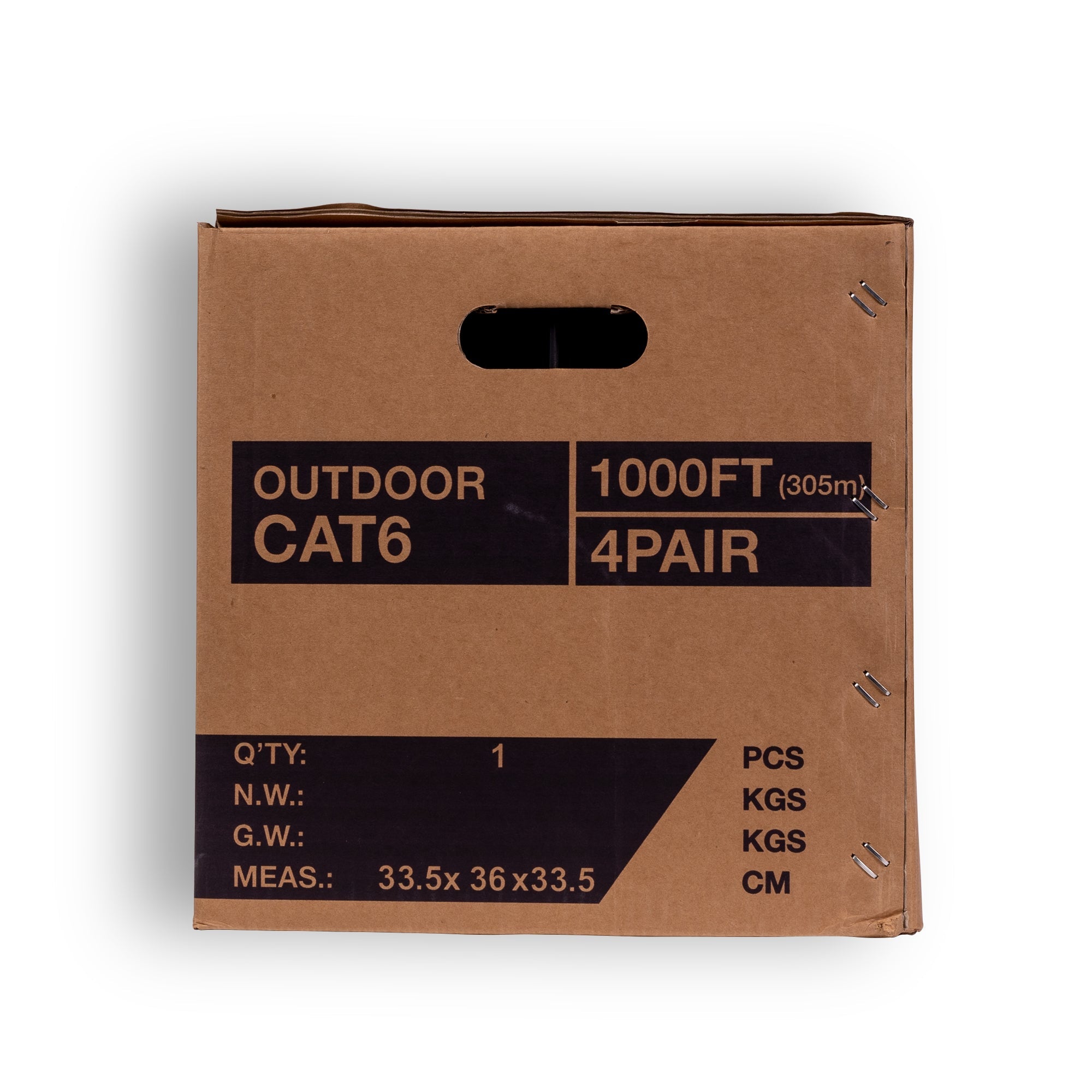 SecurLink Cat6-Double Wall-Outdoor Direct Burial Cable - 1000' Pull Box