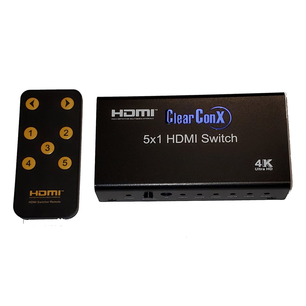ClearConX 5" 1-out HDMI Switch with 4K X 2K / 3D / CEC Support