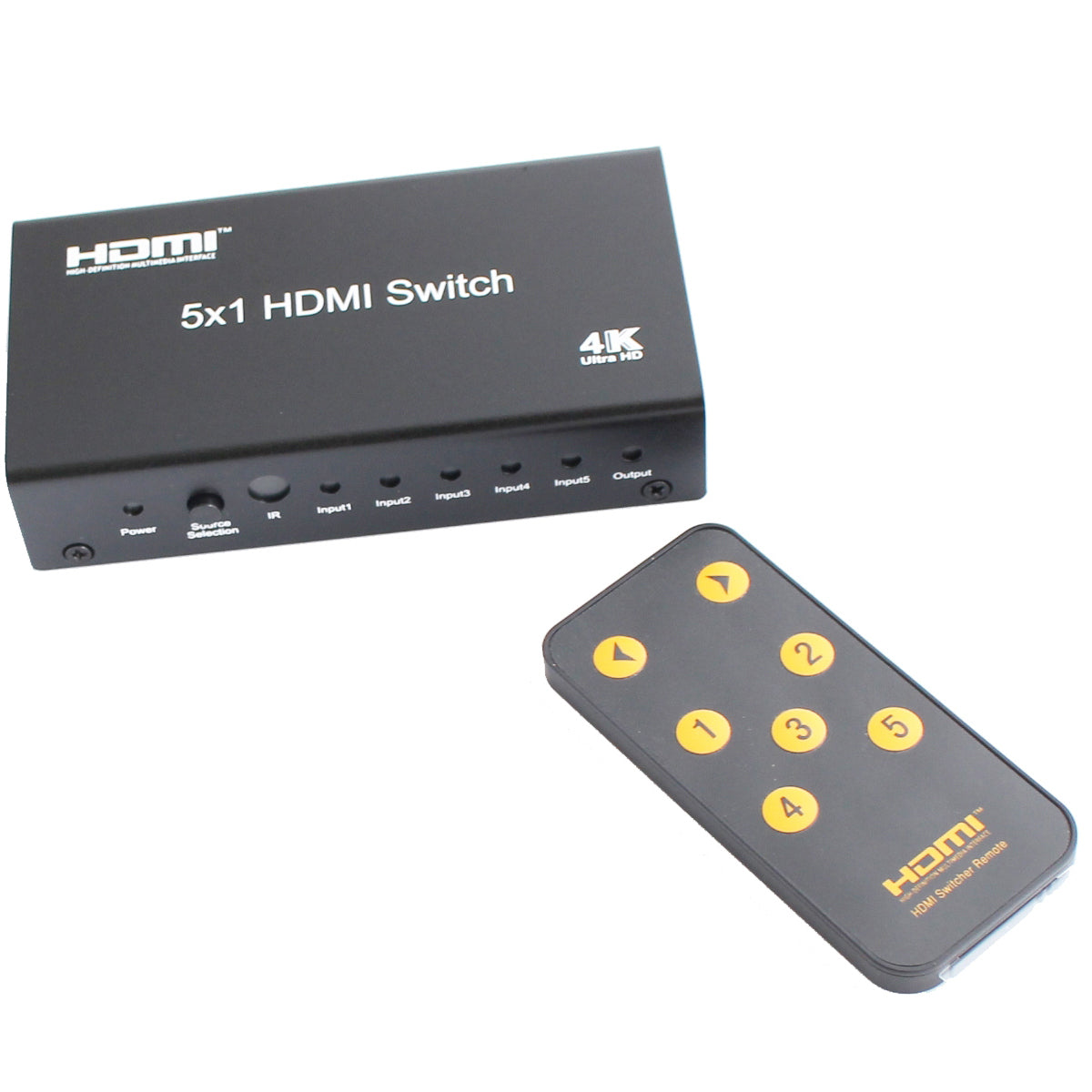 ClearConX 5" 1-out HDMI Switch with 4K X 2K / 3D / CEC Support